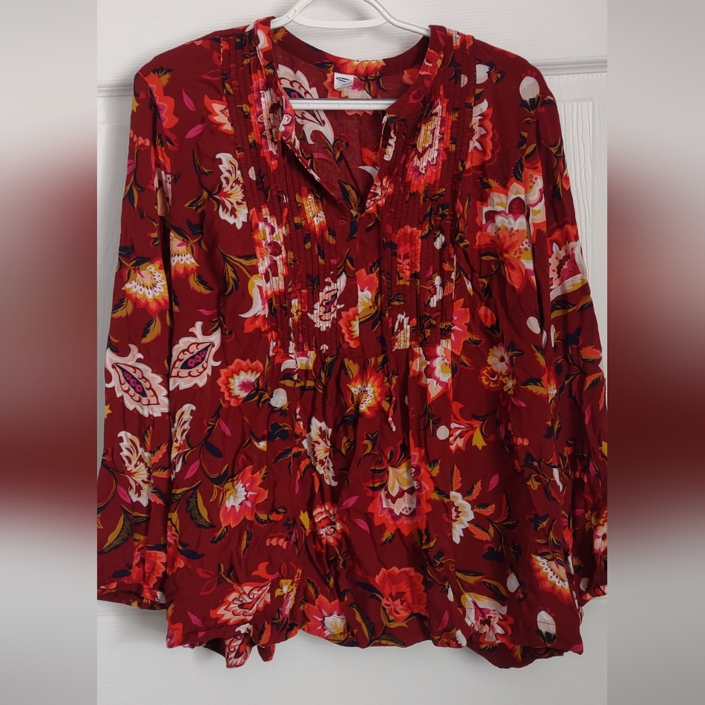 Old Navy boho peasant top